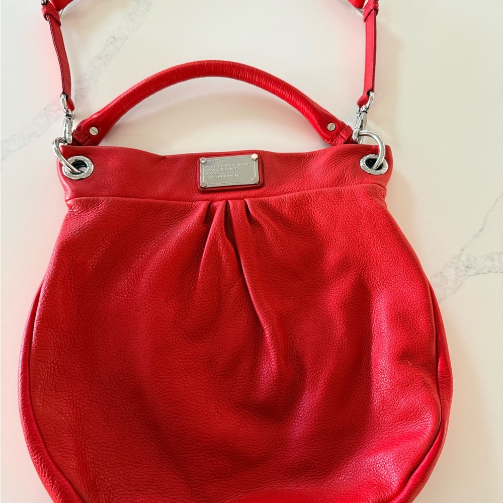 Marc by Marc Jacobs Classic Q Hillier Leather Spiced Orange Hobo With Dust Bag
